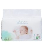 ECO BOOM Diapers, Baby Bamboo Viscose Diapers, Eco-Friendly Natural Soft Disposable Nappies for Infant, Size 3 Suitable for 13 to 22lb (Medium- 74 Count)